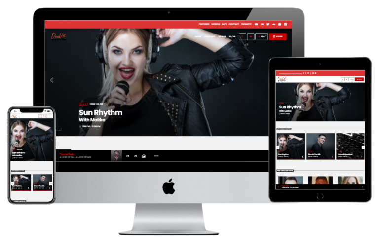 disndatradio website mockup