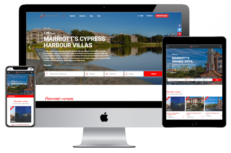 staycation4less website mockup